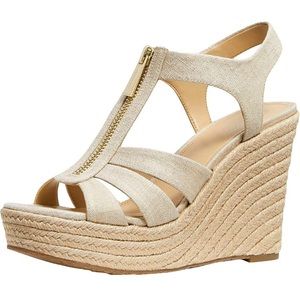 Michael Kors Espadrilles Wedges Size 6 nude / neutral color